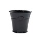 image 2 of APTA Oban Dark Oak Whiskey Barrel Flower Pot 33cm Lightweight Recycled Plastic Planter, UV Resistant & Frostproof