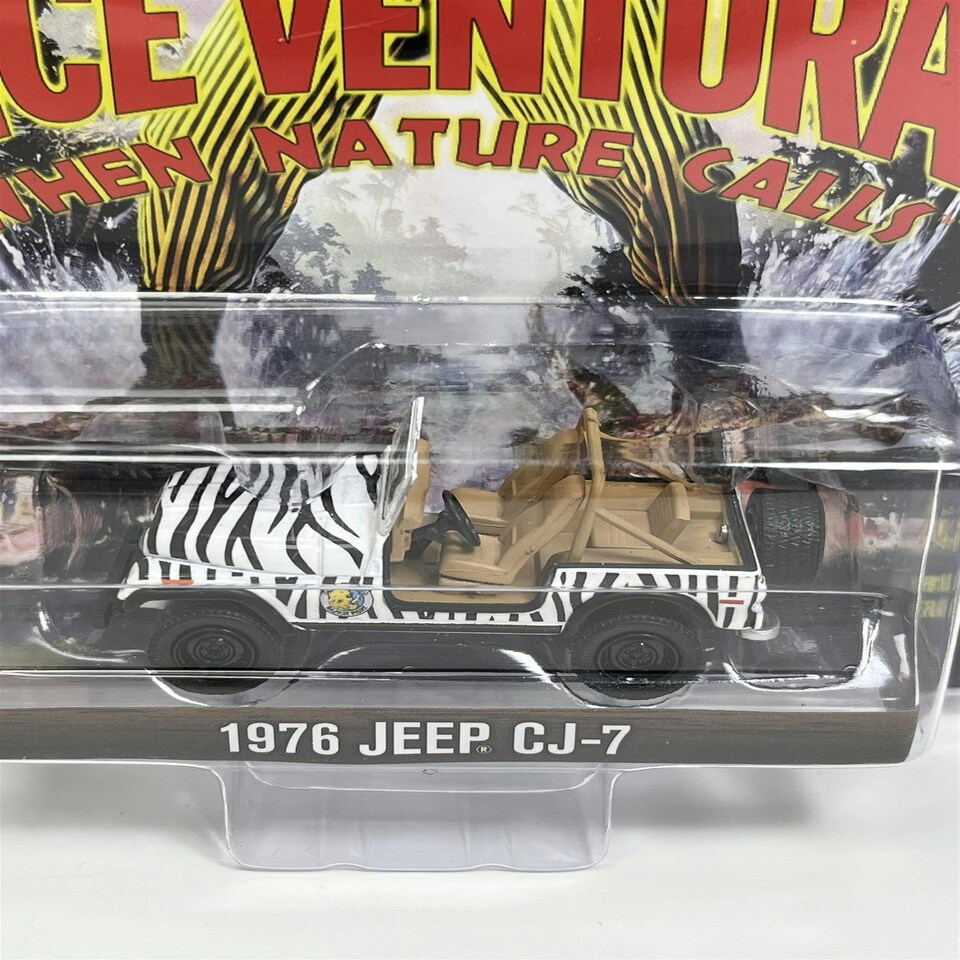 image 1 of Ace Ventura When Nature Calls 1976 Jeep CJ-7 1:64 Scale Greenlight 44850A