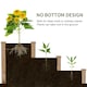 image 3 of Outsunny Wooden Raised Bed 3-Tier Planter Kit Elevated Plant Box 124x124x56cm