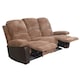 image 3 of Jumbo Cord 3 Seat Reclining Sofa In Brown