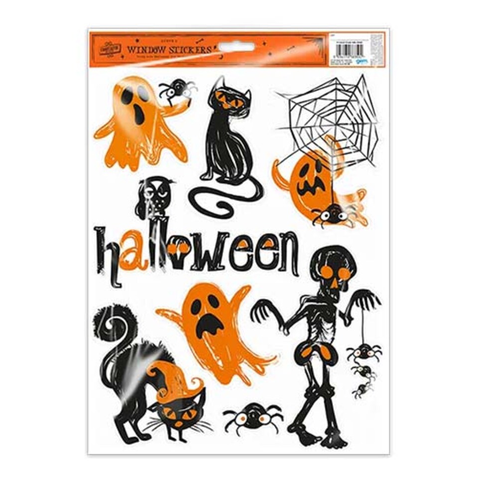 Spooky Creatures Halloween Window Stickers