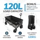 image 2 of 220L Foldable Utility Trolley Garden Home Camping Festivals No Assembly 220kg Load