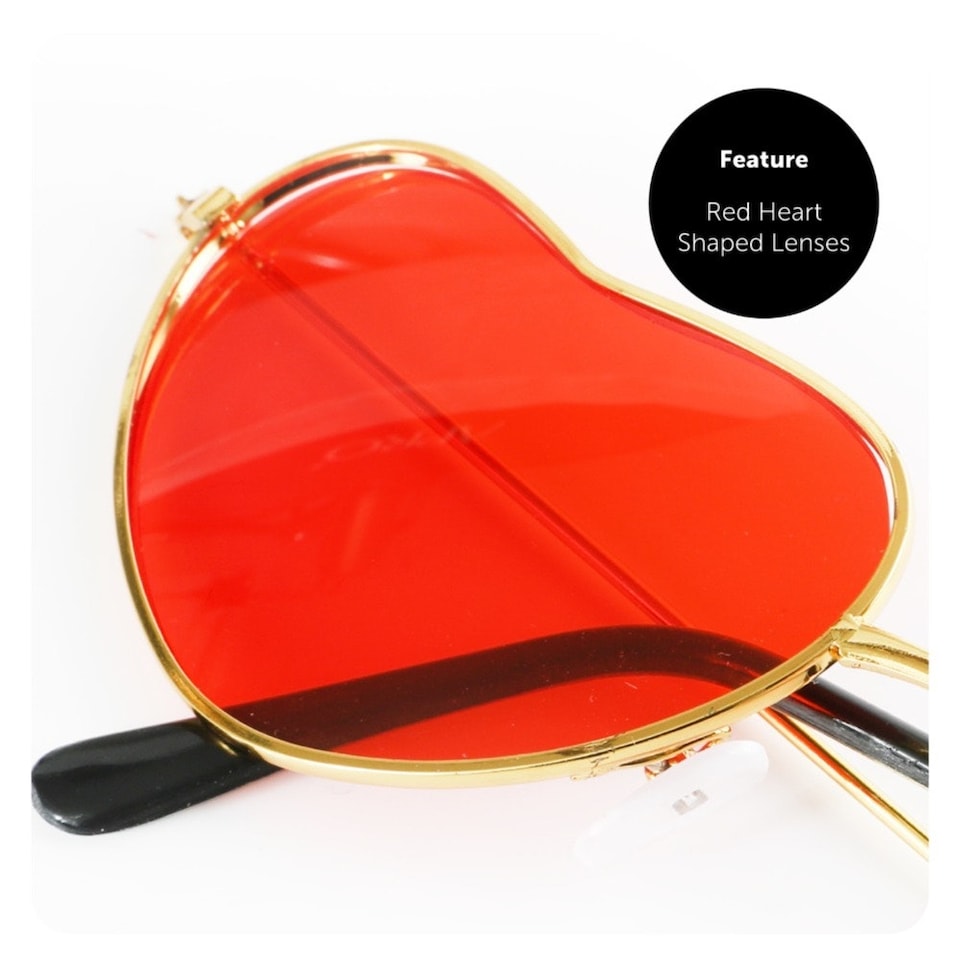 image 1 of Red Nose Accessory Set - Nose, Glasses, Bow Tie & Face Paint Red | One Size