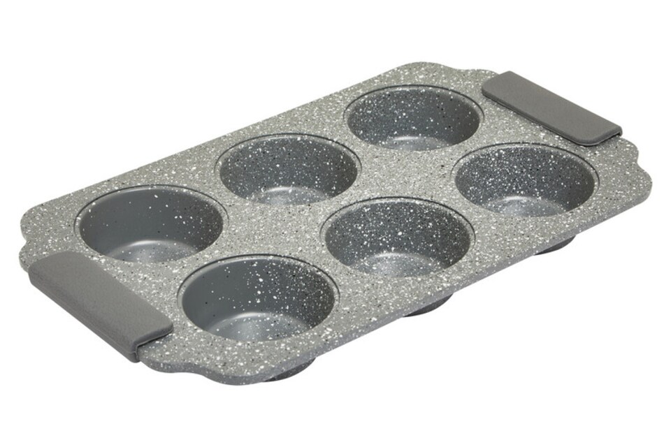 image 1 of From Scratch Six Cup Marble Effect Muffin Tray