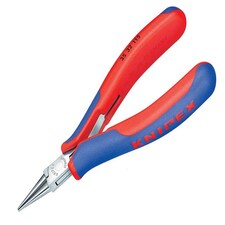 KNIPEX Electronics Round Jaw Pliers Multi-Component Grip 115Mm