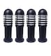 image 1 of Set of 4 Mason - Black Louvred 475mm Post Lights