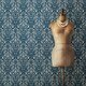 image 2 of NuWallpaper NU1689 Bohemian Damask Peel & Stick Wallpaper, Indigo Multi