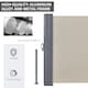 image 6 of Outsunny Retractable Double Side Awning Screen Fence Privacy Beige, 6x1.6m | White | Beige | 1