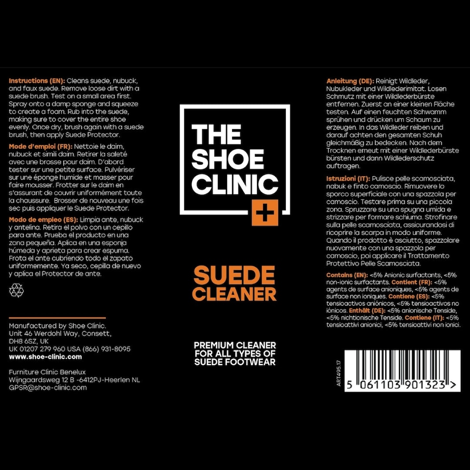 image 1 of Shoe Clinic - Suede Cleaner and Suede Brush
