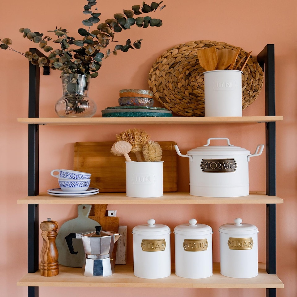 image 1 of White Utensil Jar