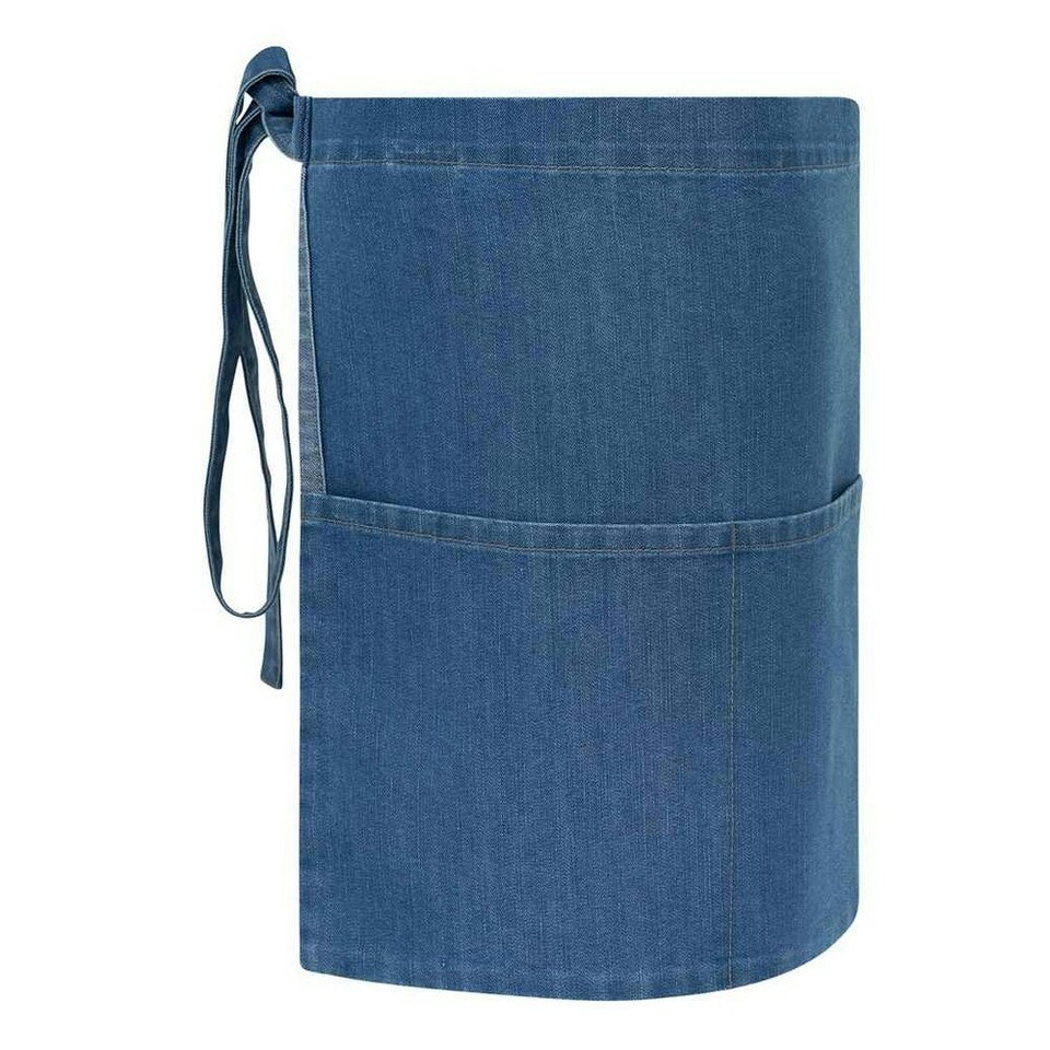 image 1 of Brand Lab Denim Short Apron - Blue - One Size