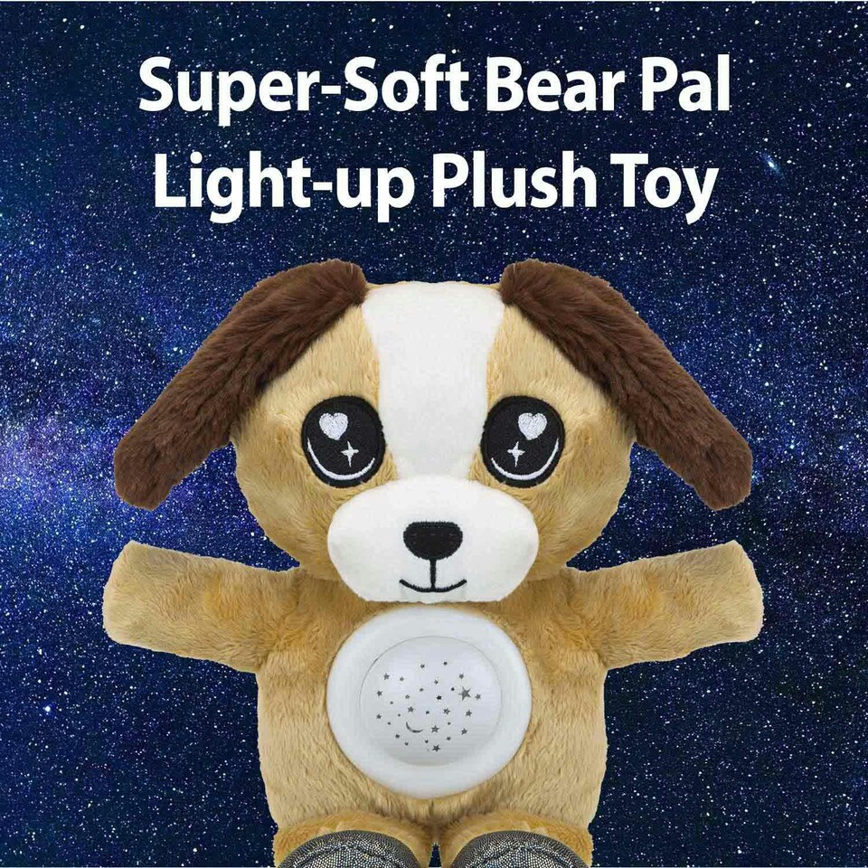 image 1 of Dog Plush Sky Projector Night Light 9"
