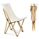 image 1 of Folding Camping Chair, Portable Butterfly Canvas Chair for Adults Up to 150kg