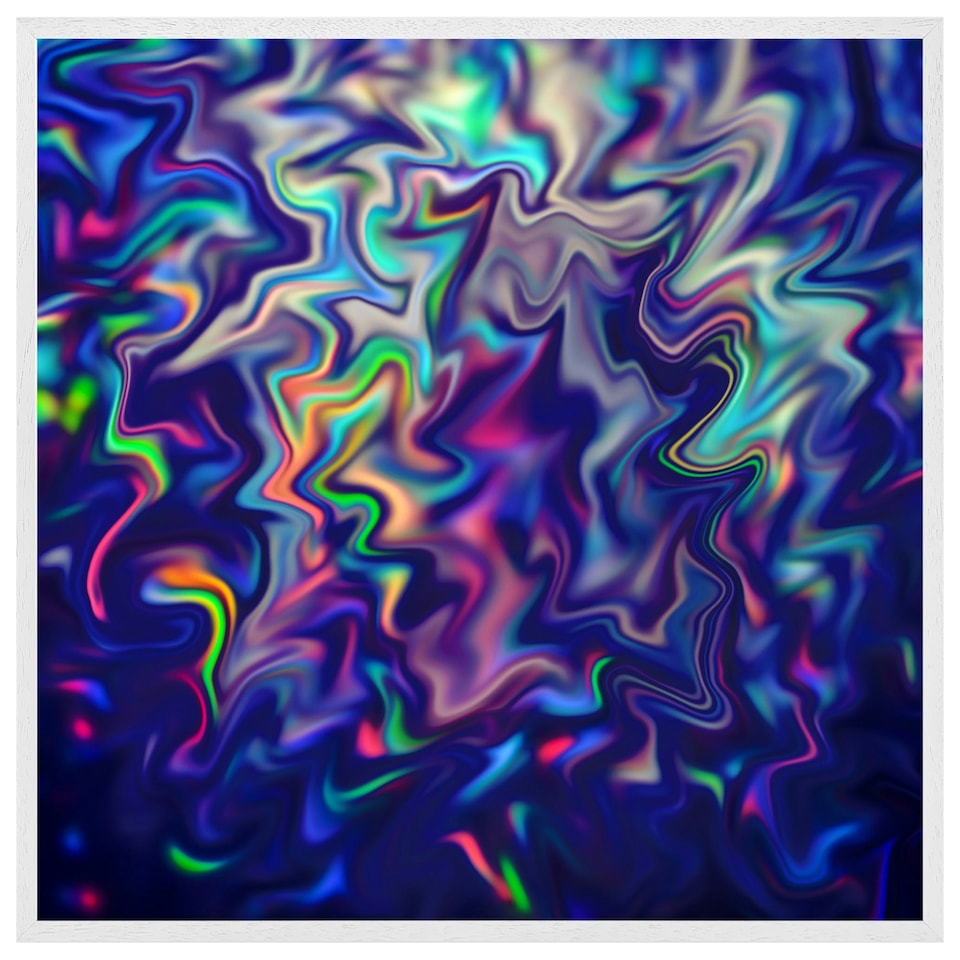 image 1 of Psychedelic marble (Picture Frame) White | S