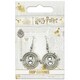 image 2 of Harry Potter Silver Tone Time Turner Drop Earrings