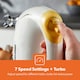 image 5 of GEEPAS 150W Hand Mixer, Electric Whisk - 7 Speed, White
