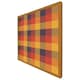 image 5 of Orange check pattern (Picture Frame) White | S