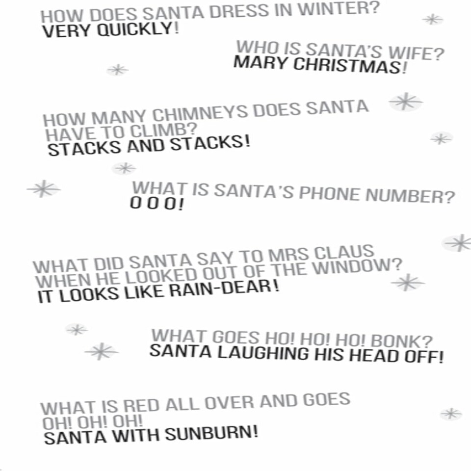 image 1 of Silly Santa Jokes For A Fab Son At Christmas - Son Christmas Greetings Card