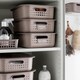 image 8 of SmartStore Basket Recycled Storage Box With Plastic Lid, White or Charcoal | Black | 6L