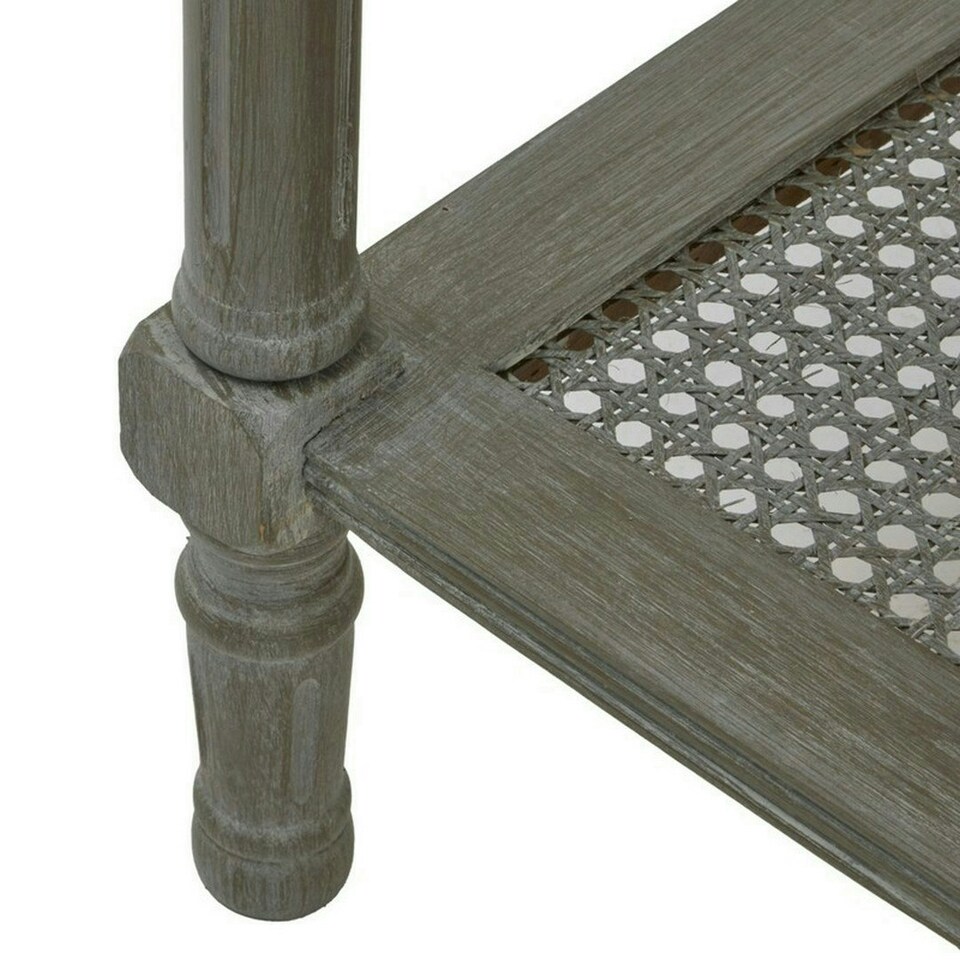 image 1 of The Serene Rattan Collection Side Table - Wood - L40 x W60 x H60 cm - Grey Grey