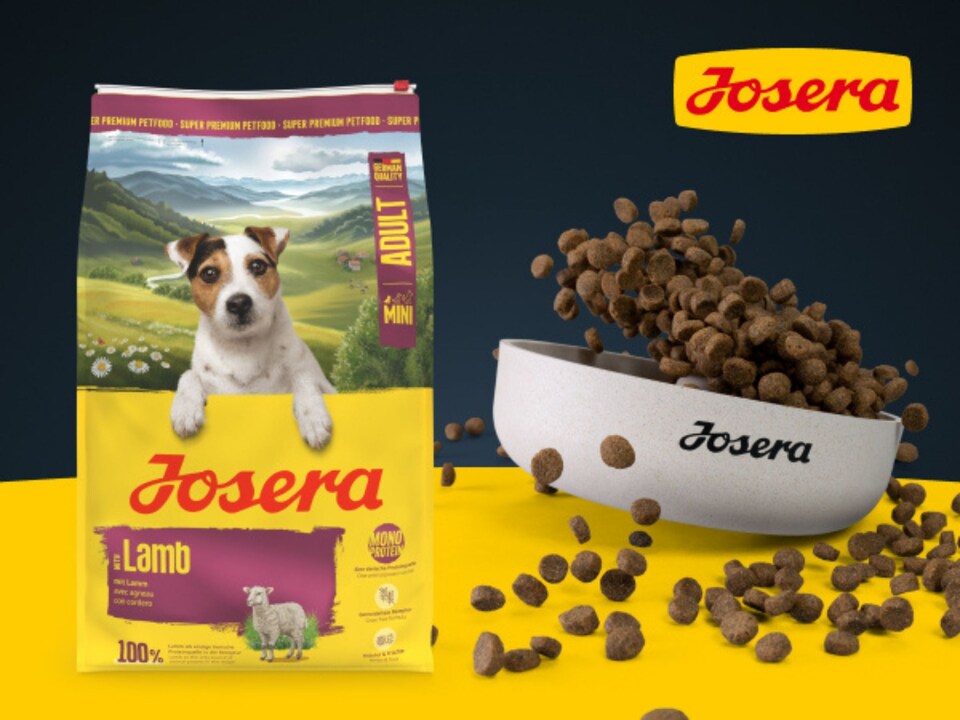 image 1 of Josera Mini Adult Lamb | Single meat protein | Grain free | Complete dry food for toy & small breeds | Gluten free | Herbs & Fruits | 2x10kg pack