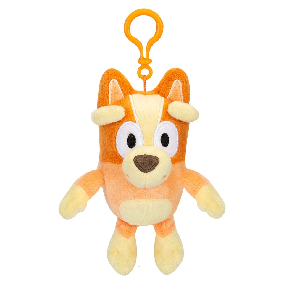 image 1 of PMS Bingo Plush Bag Clip - Orange, 12cm