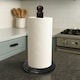 image 1 of Interiors by Premier Ziarat Black and Gold Marble Kitchen Roll Holder, Scratch-less Kitchen Holder, Easy to Use Roll Holder