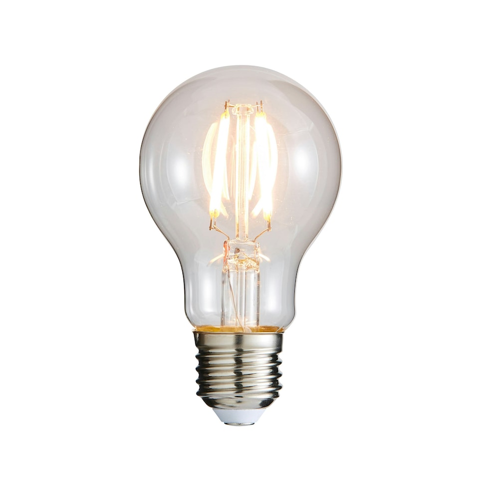 image 1 of BHS 2 Pack of 6 Watt LED Vintage Style ES E27 Classic Light Bulb | Clear | Natural White | 2