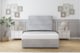 image 1 of Sloomy Texas Silver Naples Divan Bed With Mattress 2 Drawers Footend With 54" Floor Standing Headboard 6' Super King | Silver | Silver | Super King | 1
