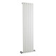 image 1 of Lucia Square Vertical Single Panel Radiator 1500 x 354mm - Satin White | White | Satin White | 1