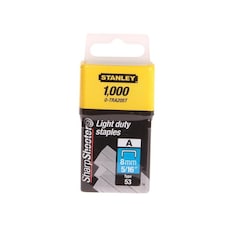 Stanley Hand Tools Tra2 Light-duty Staples - Multi Colour - 8mm