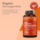 image 2 of Nutravita Organic Ashwagandha KSM-66 with 5pct Withanolides - Highest Concentration Most Bioavailable Full-Spectrum Root Powder - 60 Vegan Capsules