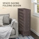 image 4 of HOMCOM Folding Bed with Mattress Foldable Guest Bed on Wheels w/ Cover Dark Grey