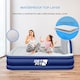 image 4 of Get Fit Air Bed With Built In Electric Pump - Premium Double Airbed - Quick Blow Up Bed With Headboard & Free Inflatable Pillow | Blue | Navy / White | 1