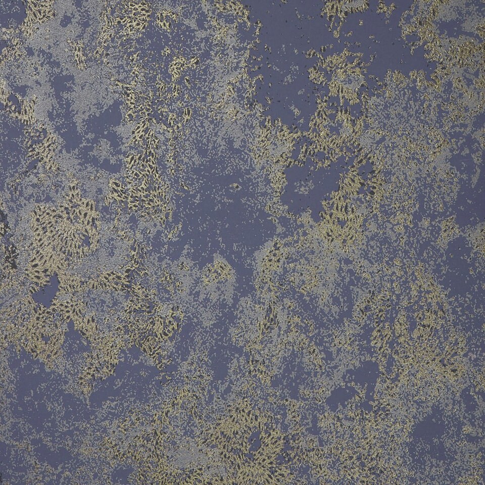 Sample of Turin Industrial Wallpaper in Navy and Gold Multi