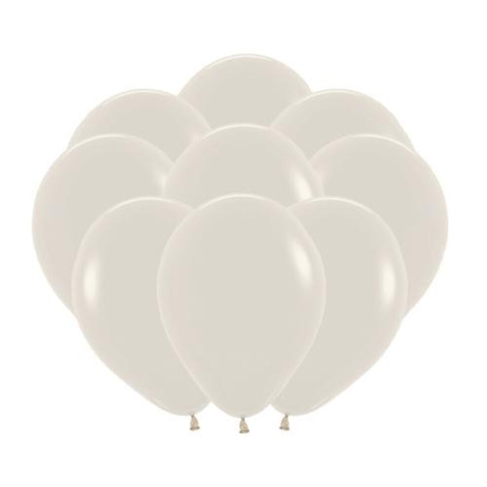 image 1 of Pastel Dusk Cream Sempertex Biodegradable Latex Balloons 23cm / 9 in - Pack of 50 Cream