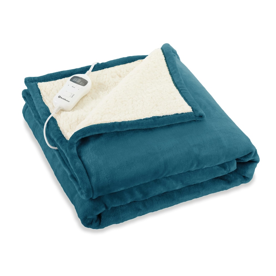 image 1 of Rediffusion CosySnug Heated Throw Teal 160x120cm
