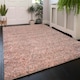 image 1 of KUKOON Blush Pink Grey Mottled Shaggy Living Room Area Rug 160cm x 230cm Pink