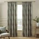 image 1 of Catherine Lansfield Woodland Trees 90x90 Inch Lined Pencil Pleat Curtains Green | Gold | Champagne Gold
