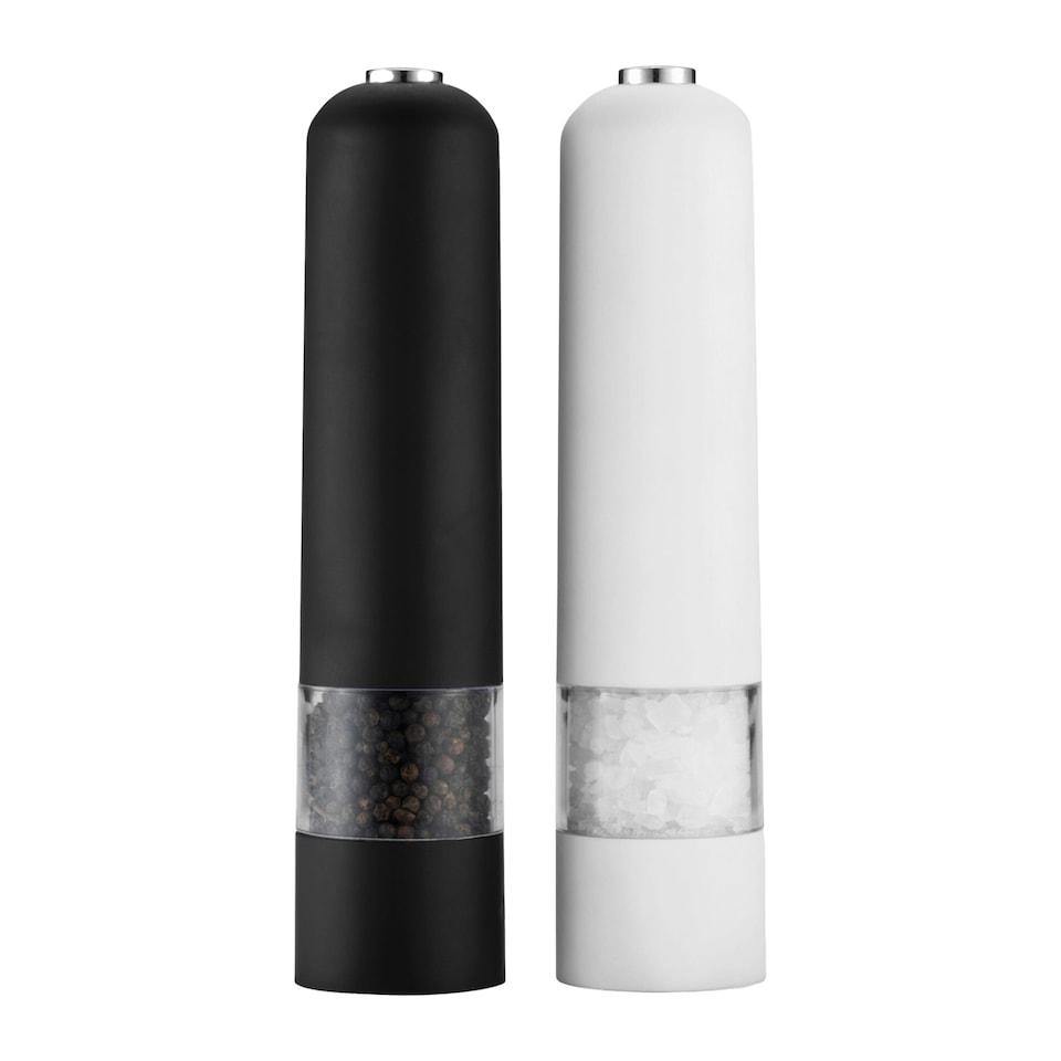 image 1 of XD Collection Electric Salt And Pepper Mill Set - White - One Size
