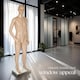 image 7 of Mannequin - adjustable, full body, life size, realistic proportions, glass plate stand | Cream | beige | Male | 1