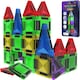 image 1 of Desire Deluxe Micro Magnetic Tiles Building Blocks Toy STEM Educational Travel Size Magnetics Blocks for Kids, Preschool Sensory Montessori Toddler Magnetic Toys for Boys & Girls 3 plus Years Old 28PCS Multicolour