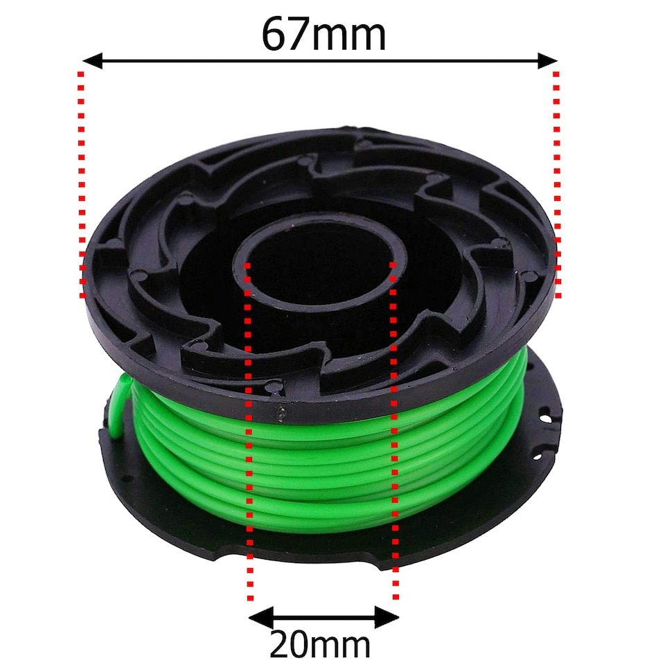 image 1 of SPARES2GO Spool & Line Refill for Craftsman CMCST910 Grass Strimmer Trimmer
