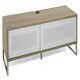 image 2 of Helium TV-Stand with 1 Door & 1 Flap Ligth Oak/White Brown | Light Oak