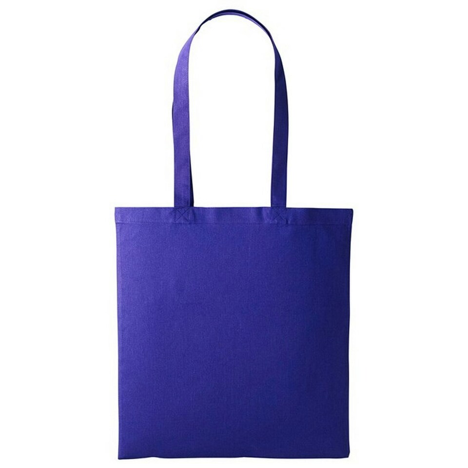 Nutshell Plain Strong Shoulder Shopper Bag - Purple - One Size