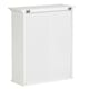 image 5 of Teamson Home Wooden Bathroom Wall Cabinet White With 2 Glass Doors