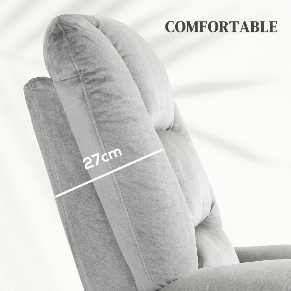 image 1 of HOMCOM Riser and Recliner Chair Lift Chair with Vibration Massage, Heat, Grey Grey