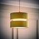 image 3 of ValueLights Sophia Small Olive 2 Tier Ceiling Light Shade | Green