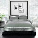 image 1 of Meander Greek Printed Duvet Cover Set Reversible Polycotton Beddings Black | Double