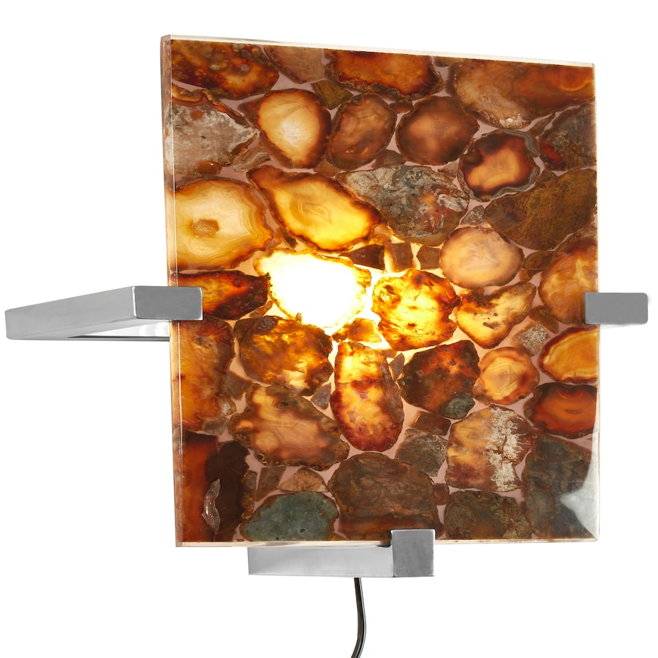 image 1 of Interiors by Premier Agate Stone Wall Light Multi